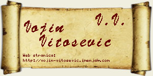 Vojin Vitošević vizit kartica